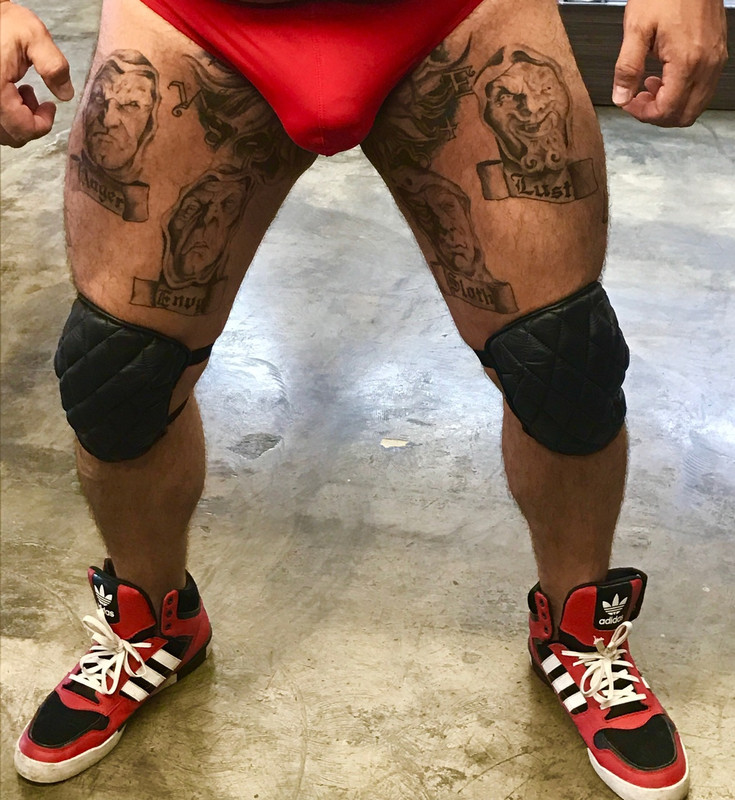 Main image of Quilted Leather Knee Pads - Rough Trade Gear
